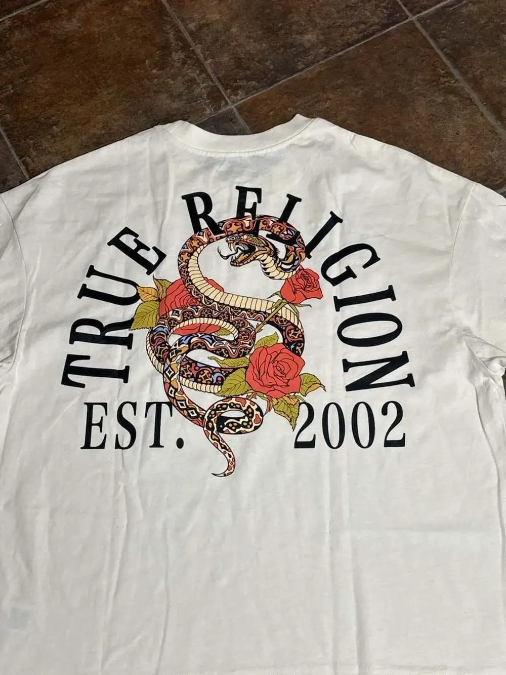 True Religion Floral Snake Heavyweight Oversized Tee